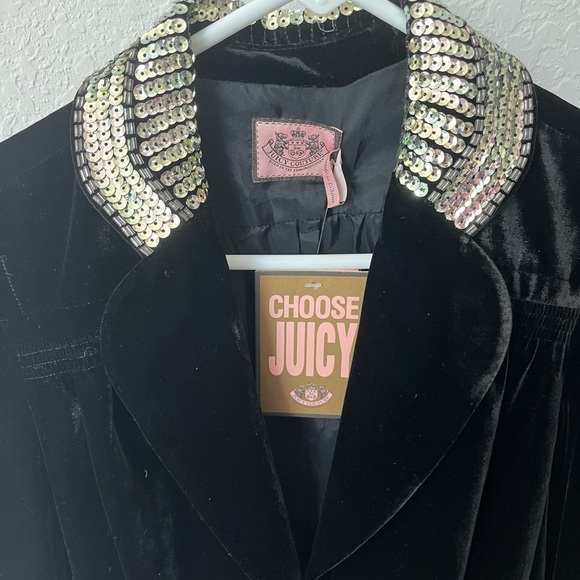 Woman’s Juicy Couture 
Black Velvet Blazer - Picture 3 of 9